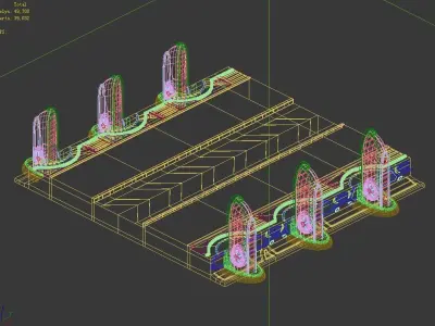 Star Alliance - Roadside Signpost 01 3D model