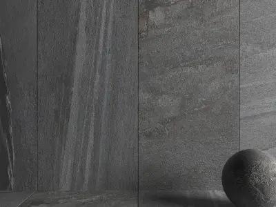 Stone Wall Tiles Santorini Grey 120x270 Set 4 Texture
