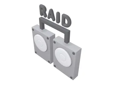 RAID Icon v1 001 Low-poly 3D model