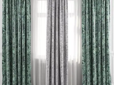 Curtain Set 41 3D model