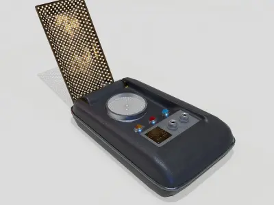  Sci-Fi Communicator PBR Low-poly 3D model