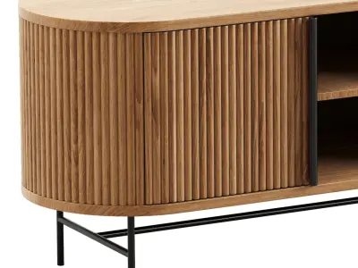 TV cabinet in Vienna mango wood two-door 3D model