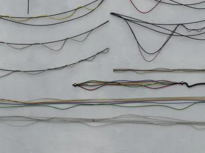 Wire Set 01 Low-poly 3D model