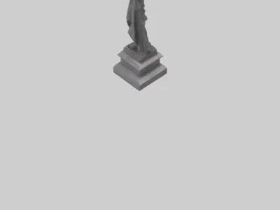 The Justice of War memorial statue model 3D model