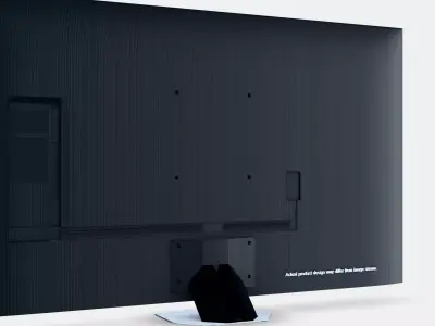 85 QLED 4K Q80D TV Dials 3D model