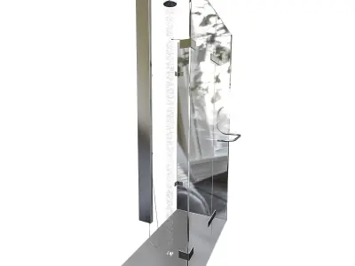 Monteray  H Frameless Rectangle Hinged 3D model