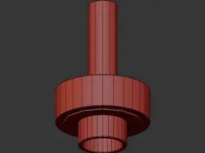 Ambra pendant light with marble 3D model