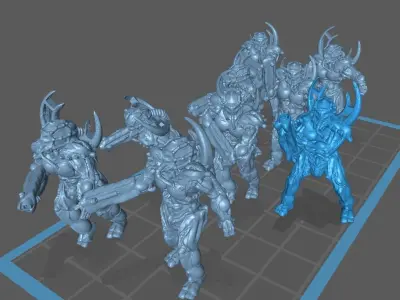 Cabal of the Twisted Mirror - Screamer Squad 3D print model
