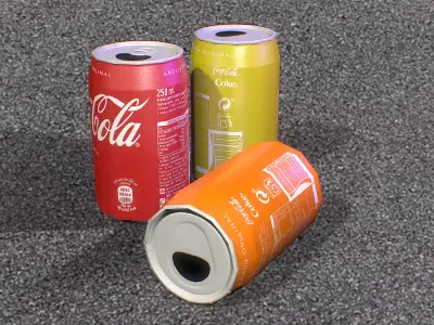 Coca-cola Can Free low-poly 3D model