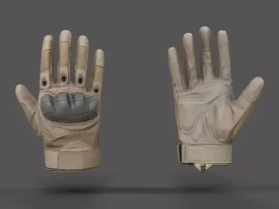 VR Hands - Combat Glove Low-poly 3D model
