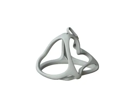 SciFi Cube Object No 59991 Low Poly Shape Low-poly 3D model