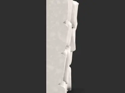 Natural Rock Face Wall Module 3D print model purchase