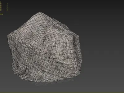 Rock M09A Low-poly 3D model