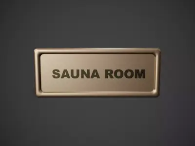 Nameplate 04 Low-poly 3D model