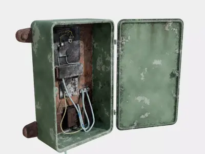 Fuse Box Low-poly 3D model