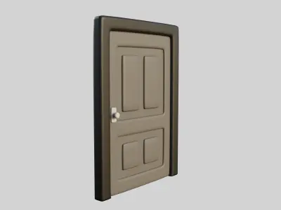 Cartoon Door 7a 3D model