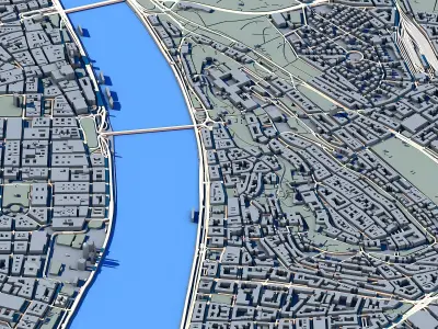 Budapest Cityscape Hungary Capital Architecture 3D model