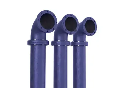 Industrial Pipes 3D model