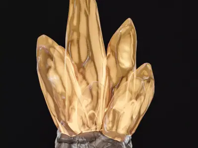 Magic Crystal Stones Pack Low-poly 3D model