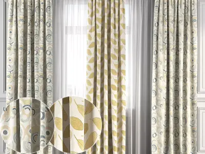 Curtain Set 118 3D model