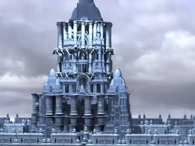 Pillar of Acadia city 2 3D model