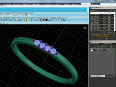 Light Minimalist Diamond Ring 3D print model