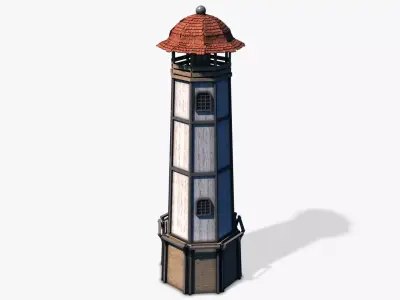 Lighthouse 02 Low-poly 3D model