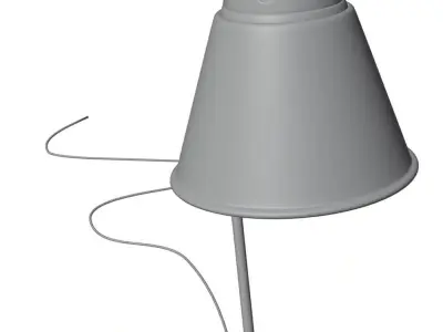 Metal table lamp HG2 3D model