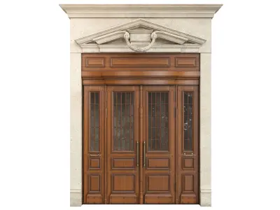 Entrance classic door 69 3D model