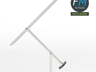 Office desk lamp 1 3D model