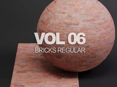 Bricks vol06 Regular 8K Seamless PBR Materials Texture