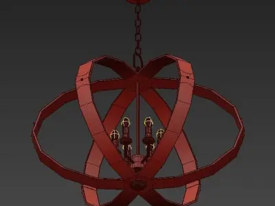 Huntsman Chandelier 3D model