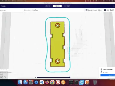 Universal RV Camper Screen Door Handle Latch E285 E287 Free 3D print model