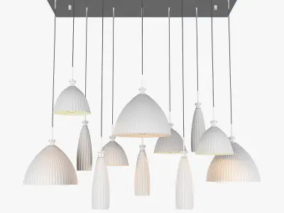81022x Agola Lightstar Hanging Chandelier 3D model