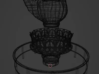 Old Flame Museum Statue of Liberty Low-poly 3D model