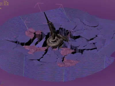 Battlestar - Icefield - Ice Face 03 3D model