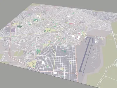 Cityscape Chiclayo Peru 3D model