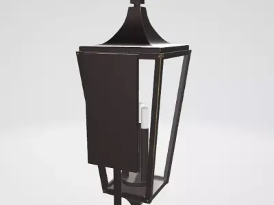 Omya Single Light Empire Outdoor Wall Light Low-poly 3D model