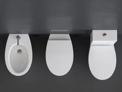 Ceramica Catalano Velis WC Low-poly 3D model