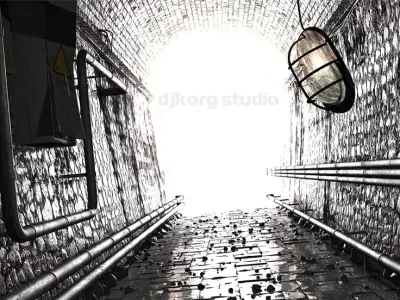 Underground Tunnel 3D model purchase