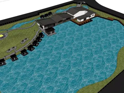 Homestay-Modern Waterfront 3D model