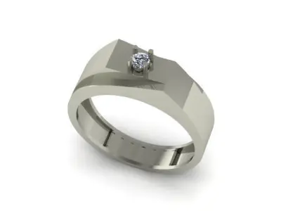 man ring for daimonds 3D print model