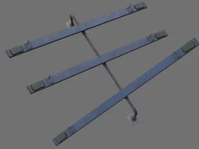Seesaw 1C Low-poly 3D model