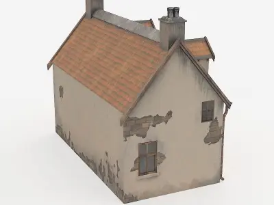 Old House Low-poly 3D model