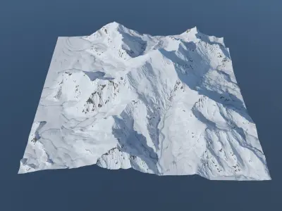  Arctic Landscapes Pack – 15 PBR environments: Mountains, Glaciers, Volcanoes(1) 