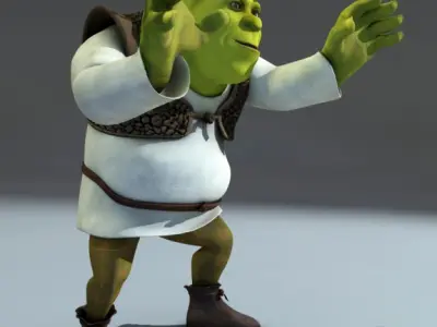 Shrek rigged 1 0 3D model