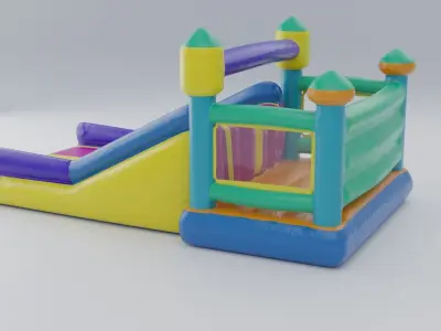 Inflatable castle shape 3D model