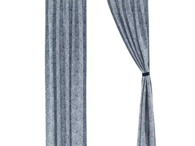 Patterned Curtains 3D model