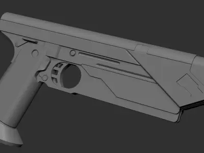 Bo-katan Westar-35 mandalorian blaster  3d print model 3D print model