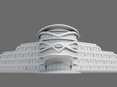 Beach Hotel ID033 3D model